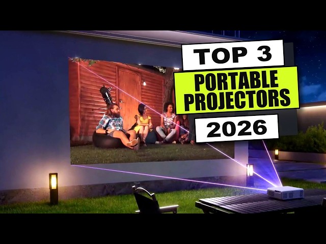 Top 3 BEST Portable Projector 2026 (Mini & Outdoor Picks)