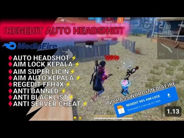 REGEDIT FFH4X DI UPDATE TERBARU ‼️🎯 ||  AIM GACOR KEPALA🇧🇷 || MEDIAFIRE & NO PW || 2024 🥶