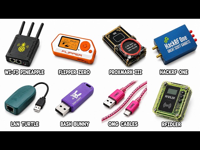 Every Dangerous Hacking Gadget Explained in 12 Minutes!