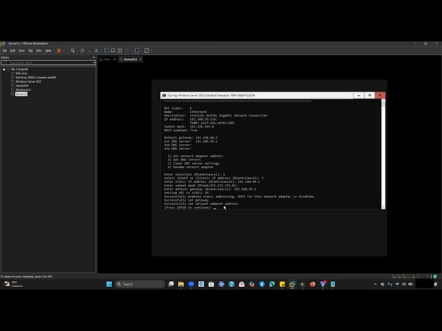 How to Configure windows server 2025 with CLI