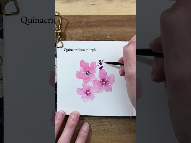 Watercolor Summer Bouquet in the Sketchbook