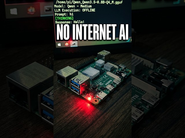 Raspberry pi project: Running qwen 0.8 B model offline. #micropython