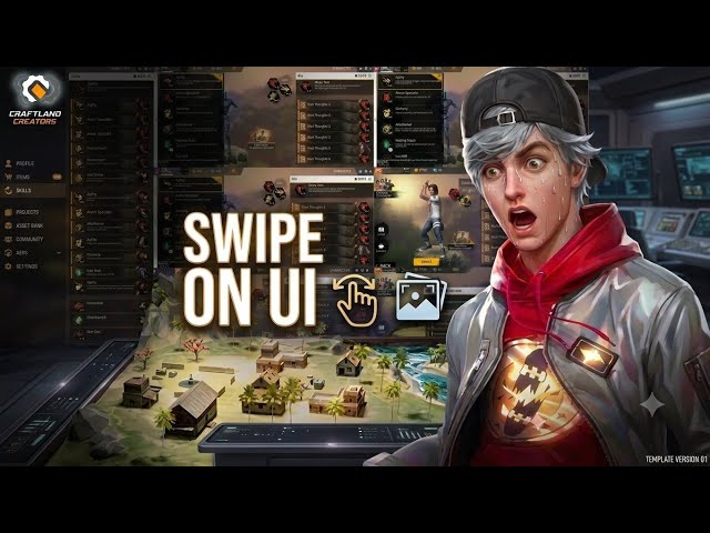 Make Swipe UI in Craftland Freefire | SacSo