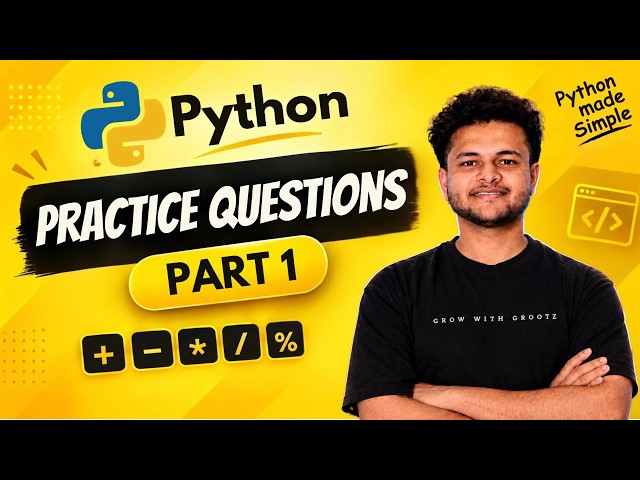 Python course #7 | Python Coding Practice #1| Solve Beginner Problems | Python for Beginners