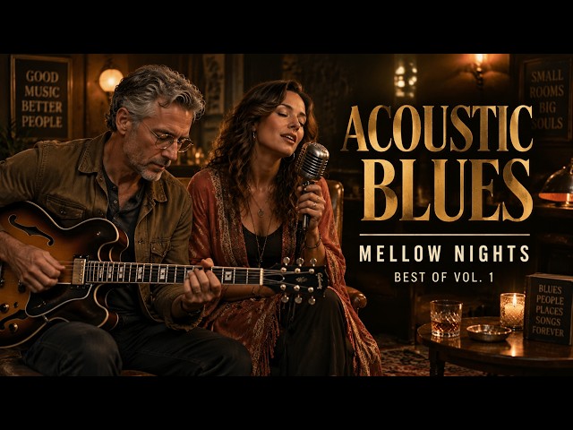 🎸 Blues Jazz Night Mix 2026 🌃 Gliding Swing Pulse, Bright Male Voice & Aching acoustic guitar