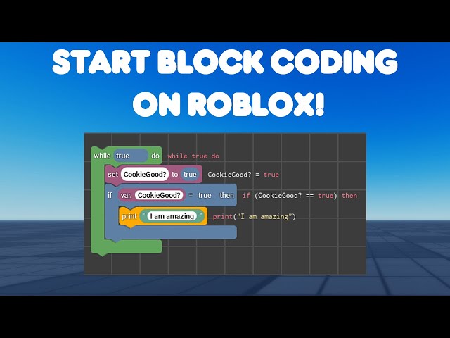 Roblox Tutorial - Start Block Coding On Roblox!