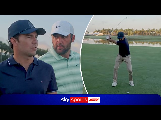 Sergio Perez takes on Scottie Scheffler in a round of golf!