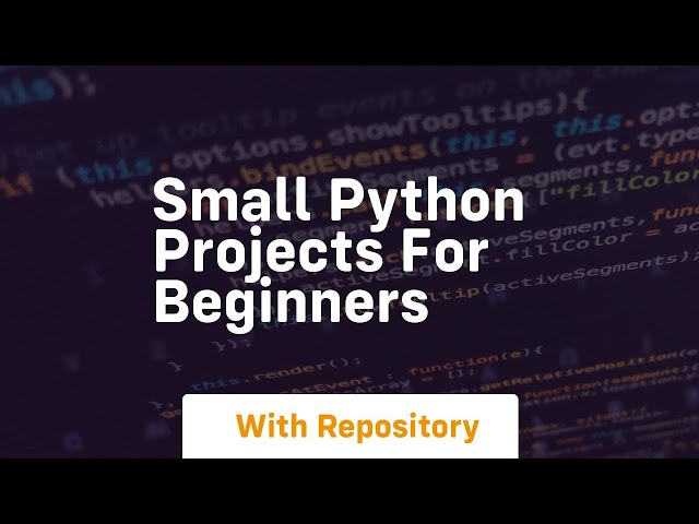small python projects for beginners