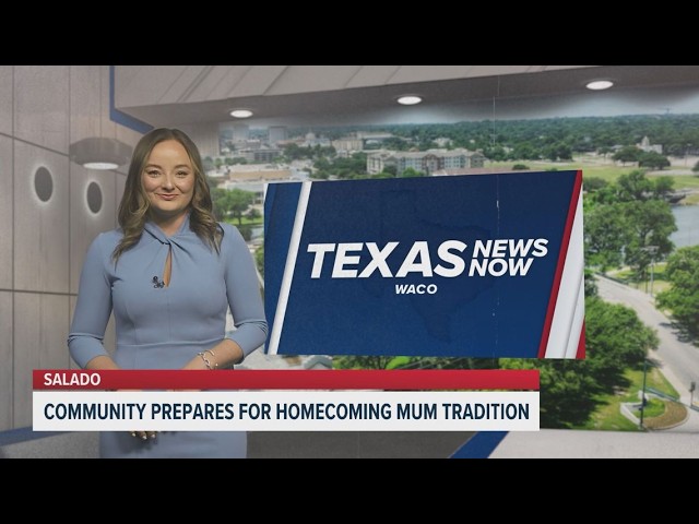 Community prepares for homecoming mum tradition | Texas News Now