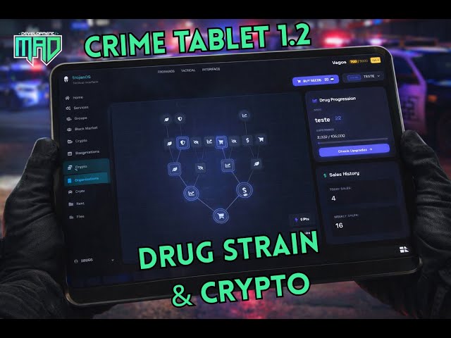 [UPDATE] Crime Tablet 1.2 - Weed System With Strain & Crypto [Prodigy Inspired]