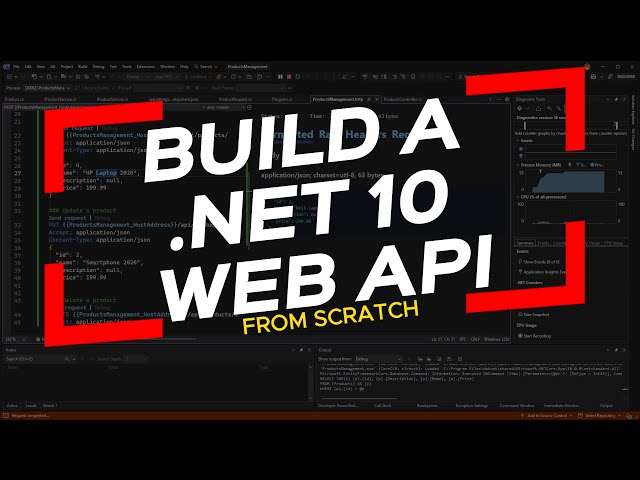 Build Your First ASP.NET Core Web API | .NET 10 Full Tutorial