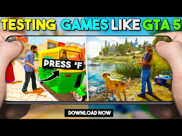 Trying *REALISTIC* 😂 Games Like GTA 5 On My Phone.... Are they any GOOD?? #1