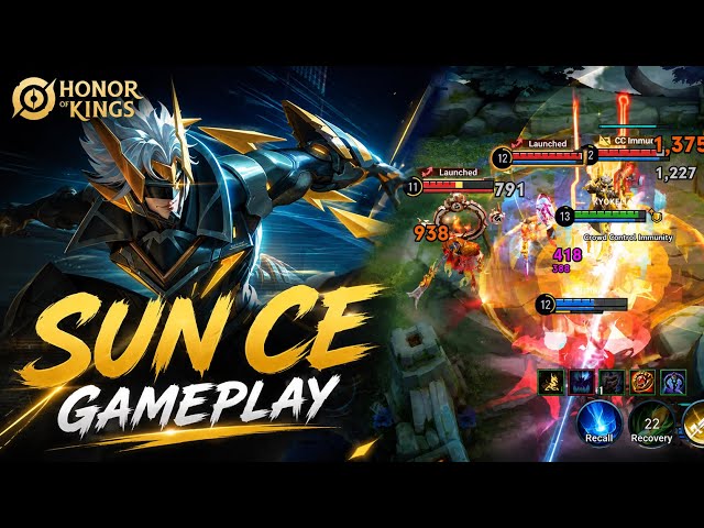 SUN CE LEGEND SKIN GAMEPLAY | HONOR OF KINGS