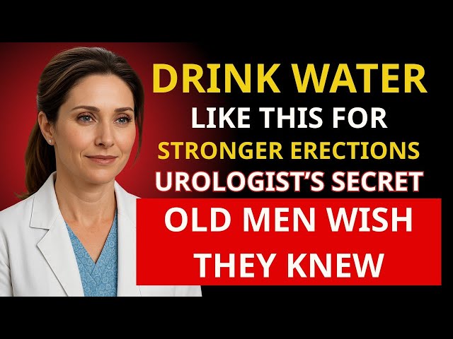 Urologist: Drink Water Like THIS to Improve Your Erection Secrets Old Men Wish They Knew Sooner