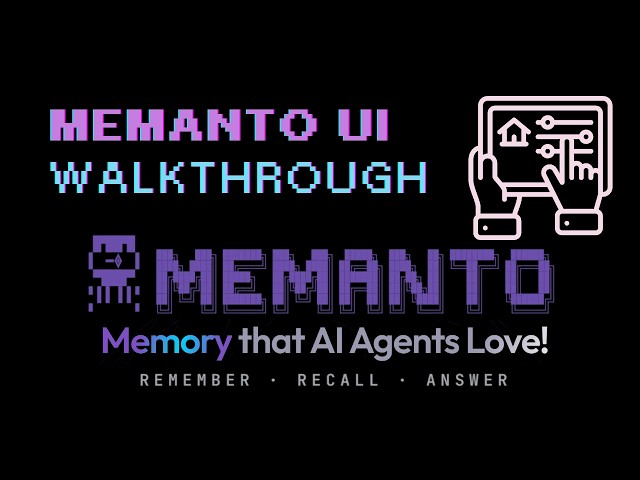 Memanto UI Walkthrough — Memory Management for AI Agents