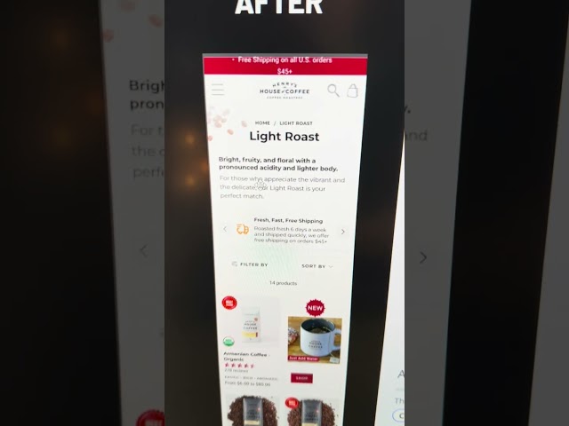Another winning split-test for our coffee ecom client