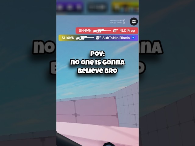 POV: No one is gonna believe bro 👀 #roblox #robloxpvp #gaming #minibloxia