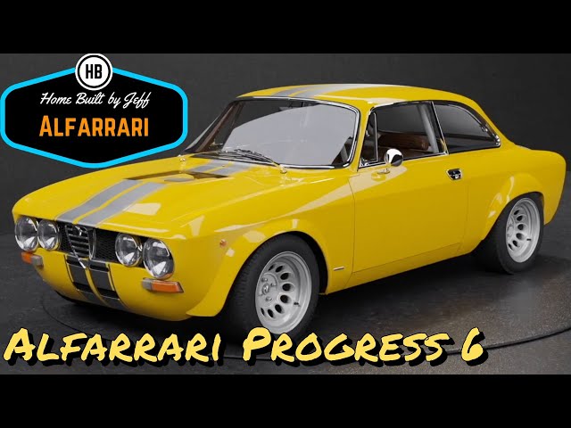 Ferrari engined Alfa 105, The Alfarrari build progress 6