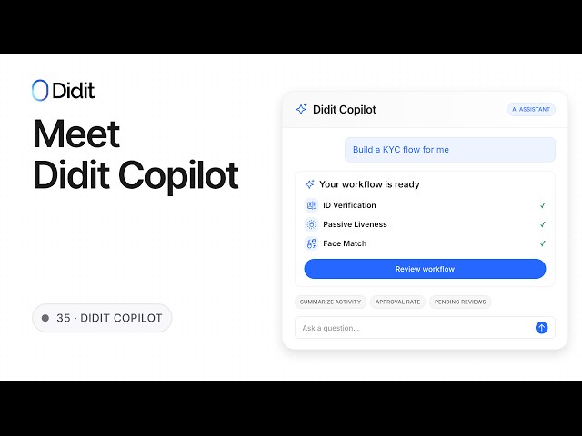 Didit Copilot — The AI Assistant That Builds KYC Workflows by Chat