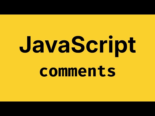 Single and Multi Line Comments in JavaScript - JavaScript Course 2026