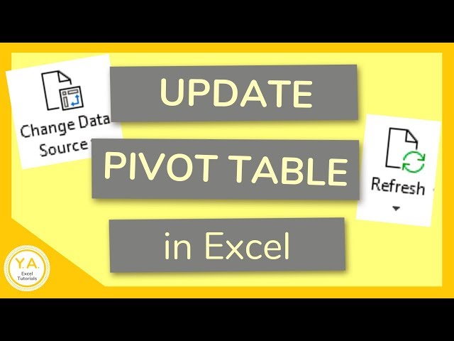 How to Update Pivot Table When Source Data Changes in Excel - Tutorial