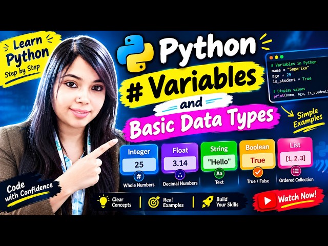 Python Variables & Basic Data Types | Student Profile Project for Beginners 🐍