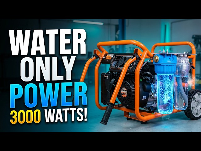 Electric Generator That Runs on Water Only - Free Energy 3000 Watts