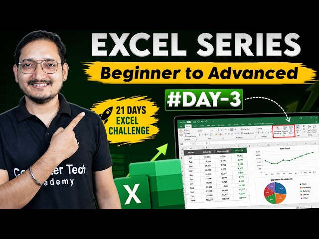 Complete Excel Series Day - 3 | Home Tab (Conditional Formatting) | Computer Tech Academy