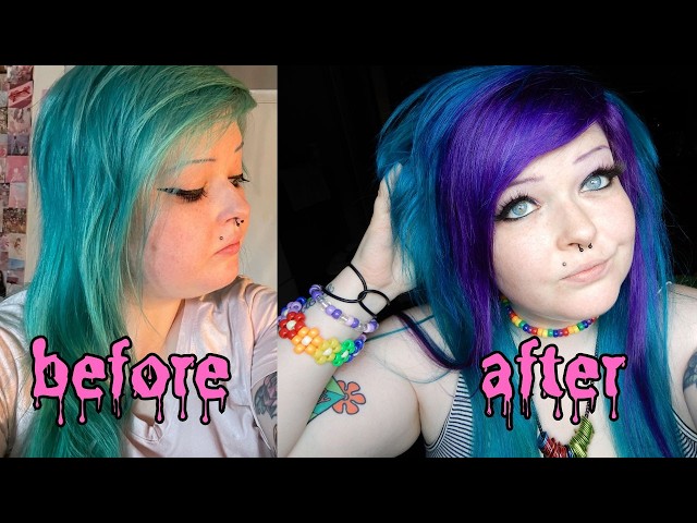 scene hair dye transformation + FAQ