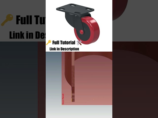 Caster Wheel Model | Autodesk Inventor | 2025 #3dprinting #autodeskinventor #cad #mechanic