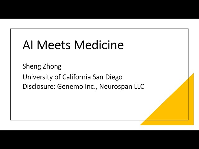 AI meets medicine, UCSD Bioengineering Seminar, Fall 2025