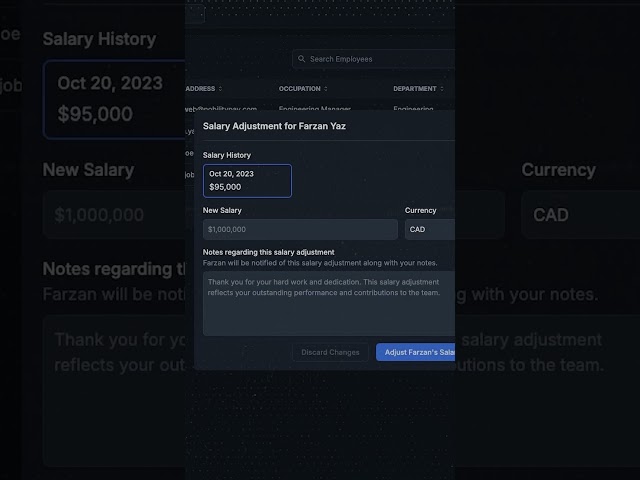 Building my Payroll SaaS Startup (Montage) 🔥✨ #shorts #developer