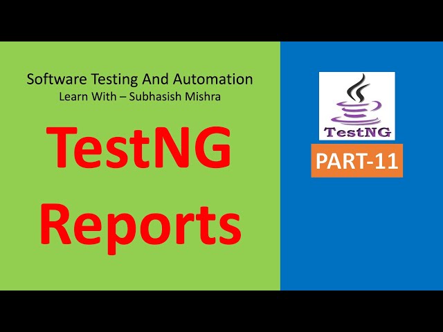 11 - What is TestNG Report ?