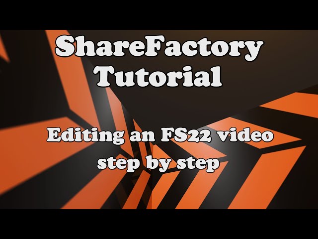 ShareFactory Tutorial for PS5/PS4
