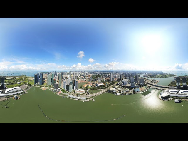 Parrot Anafi : 360 Panorama (Marina Bay / Singapore River)