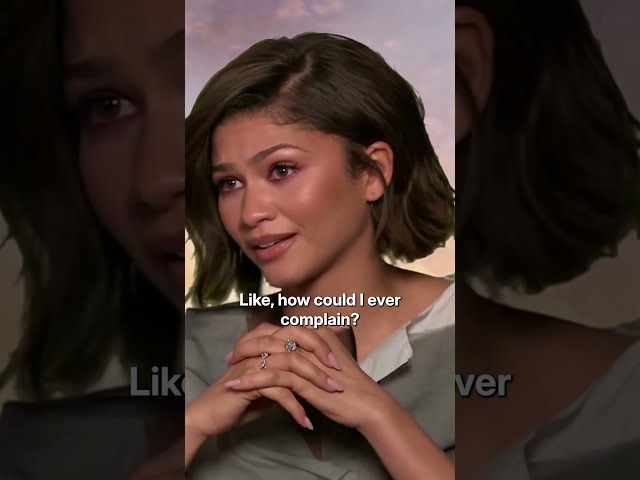 Zendaya explains what it's really like filming Spider-Man 🕷️🥹 #shorts