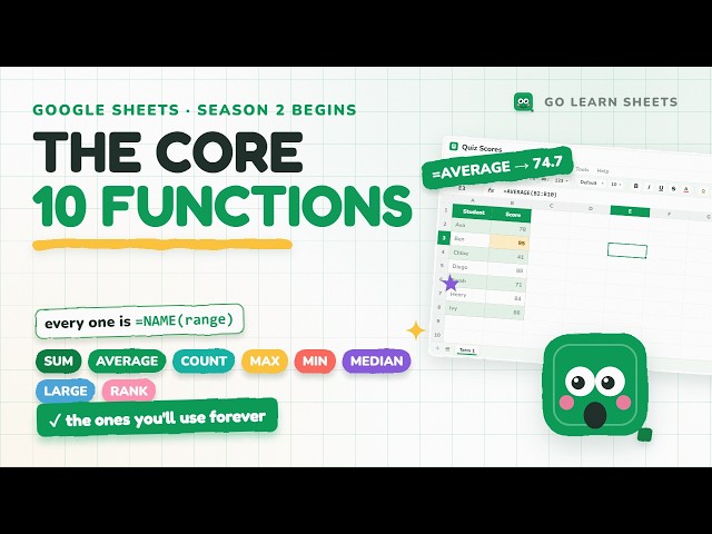 The Only 10 Google Sheets Functions You'll Ever Really Need