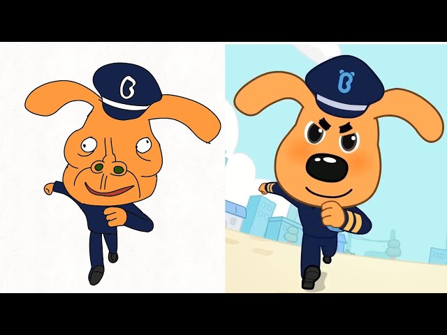 sheriff Labrador Dont play with ants Drawing meme