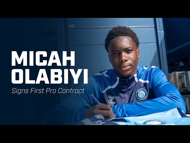 Micah Olabiyi on signing his first professional contract
