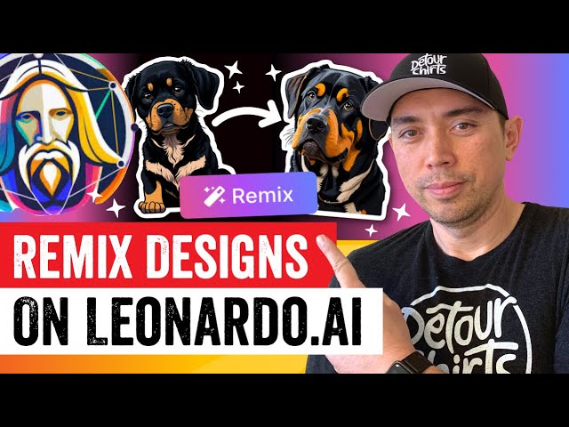 Easy Leonardo.AI Tutorial - 5 Print on Demand Products To Create Designs for Using Remix