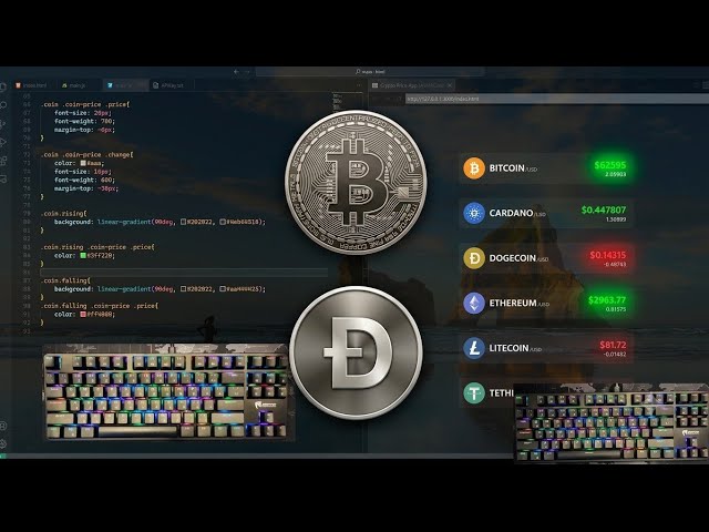ASMR Programming - Realtime Crypto Price APP - No Talking