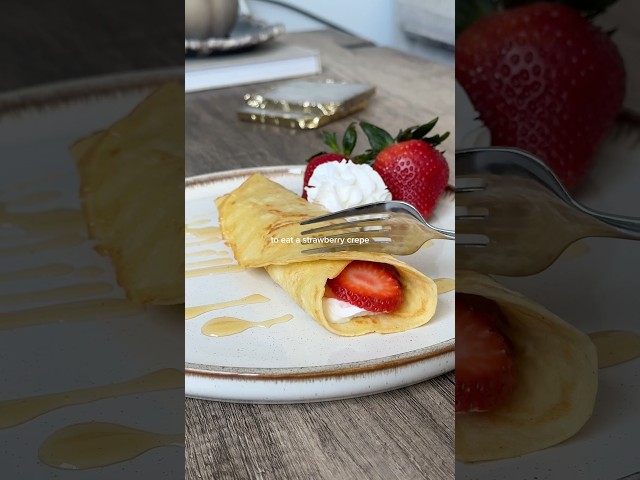 Healthy Strawberry Crepes (Better For You Recipe)