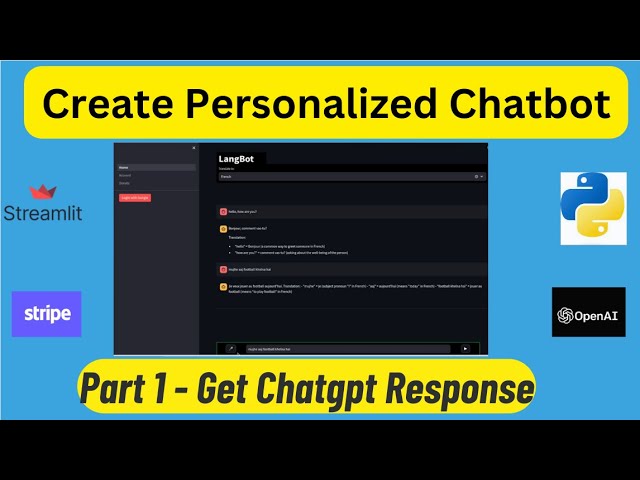 Building LLM application using Streamlit | LangBot