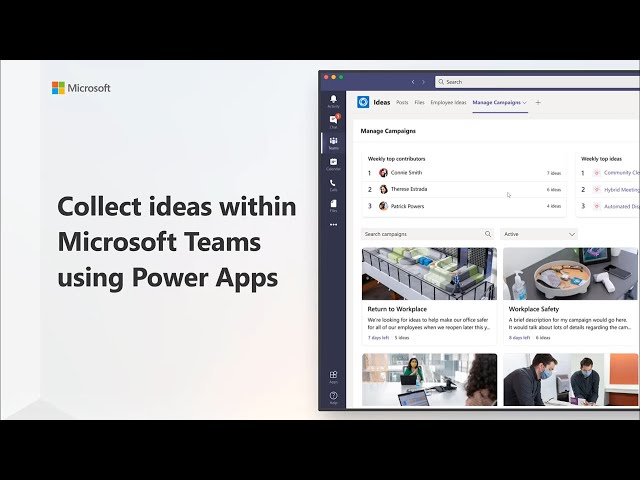 How to collect ideas within Microsoft Teams using Power Apps