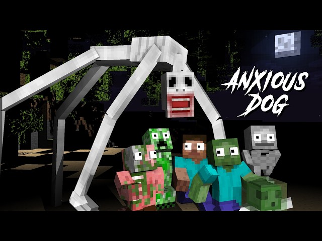 MONSTER SCHOOL HORROR: ANXIOUS DOG CHALLENGE - Minecraft Animation