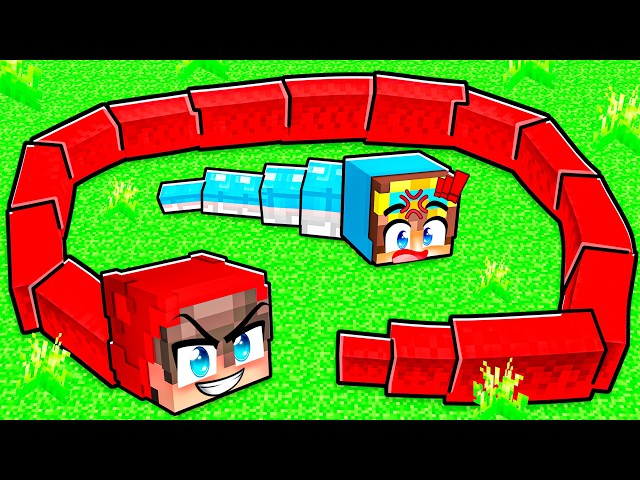 Becoming the BIGGEST SNAKE In Minecraft!