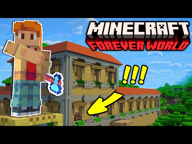 I Built a VILLAGER MANSION in My Minecraft Forever World!