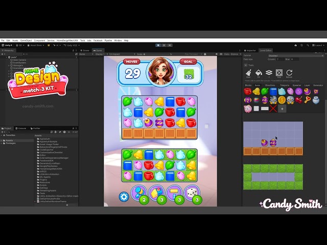 How to Use the Level Editor. Match-3 Kit: Home Design for Unity Asset Store