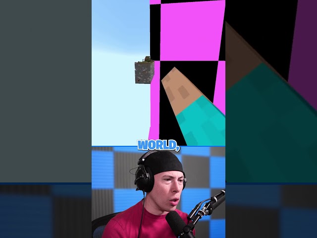 HE BROKE OUT OF THE MATRIX AND ATE EVERYTHING #minecraft