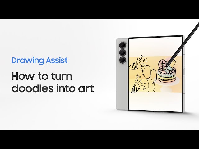 How to use Drawing Assist | Galaxy AI | Galaxy Z Fold6 | Samsung
